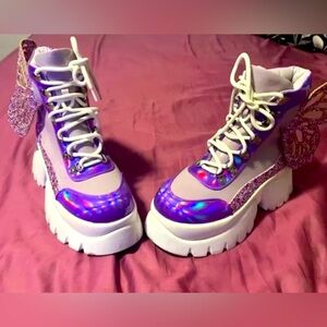 dolls kills Wings Of A Pixie Platform Boots Sz 7 US